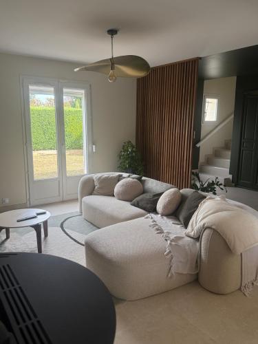 Espace salon cocooning tout en rondeur