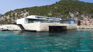 Villa contemporaine grand luxe bord de mer en Sardaigne
