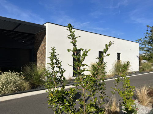 Le patio vu depuis le parking