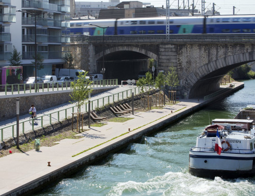 Aménagement des berges du canal Saint Denis du pont de Stains à Paris - Paris (75 - 93)