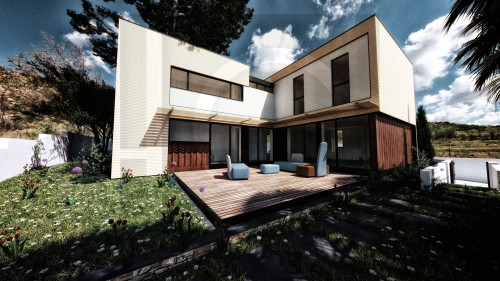 Vue depuis le jardin