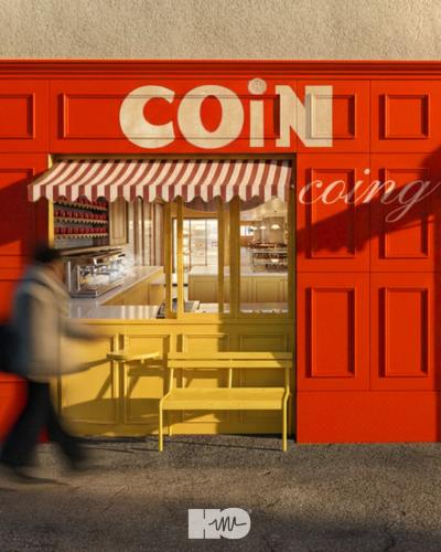 Façade café coin coing