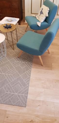 Parquet flottant dans une maison de famille sur Combrit