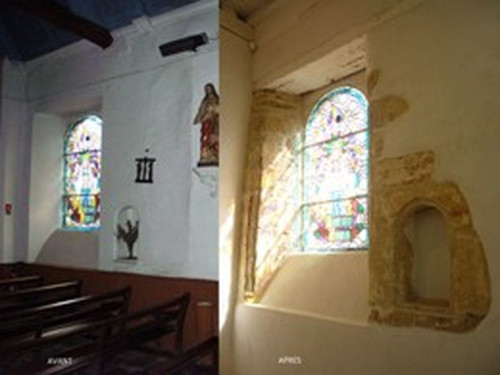 restauration de l'église du temple à Carentoir