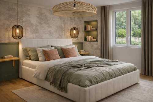 Suite parentale contemporaine maison rénovée à Mandelieu