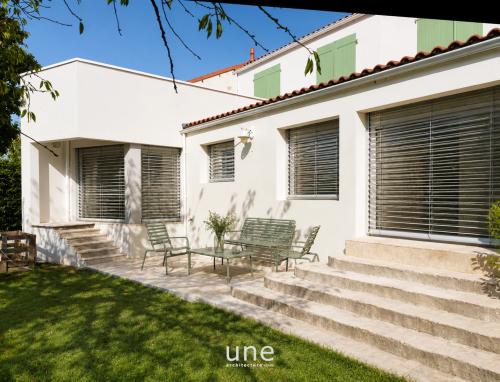Vue de la façade sur Jardin - contrôle solaire BSO