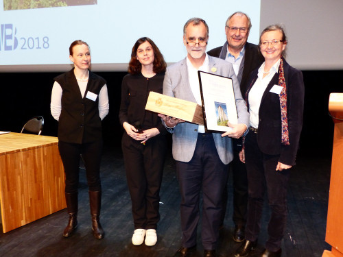 Le premier Prix International d’Architecture Bois Décerné par la Presse a été remis dans le cadre de la 8e édition du Forum International Bois Construction, à Dijon, le 12 avril 2018